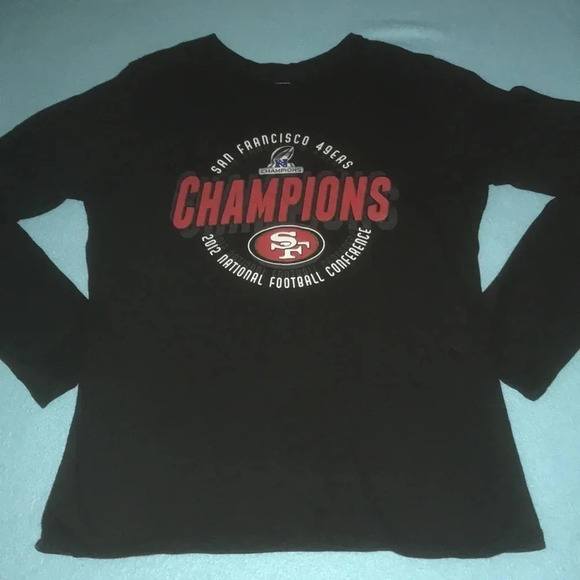 NFL Team Apparel San Francisco 49ers long sleeve collectors top t-shirt size L - Picture 1 of 8